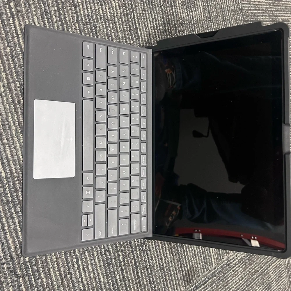 Microsoft Tablet with Black Keyboard Cover